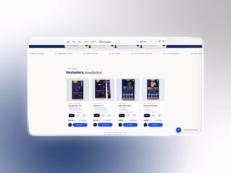 Cover image for Shopify Wellness Store With Quiz, Subscriptions & Product