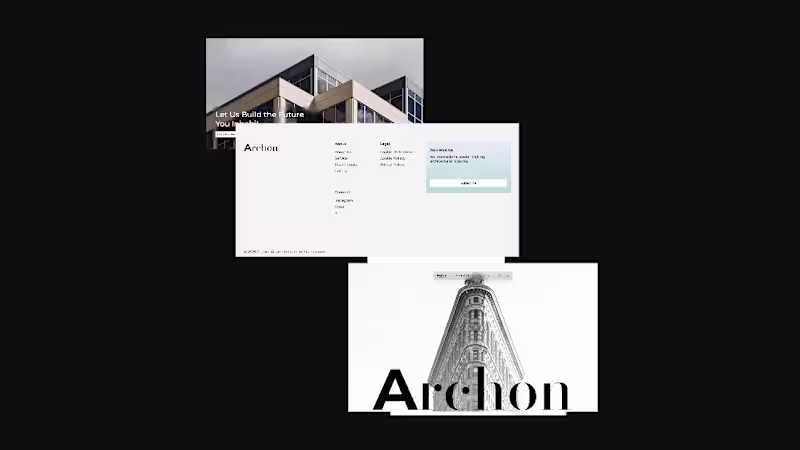 Cover image for Archon — Architecture Studio Landing