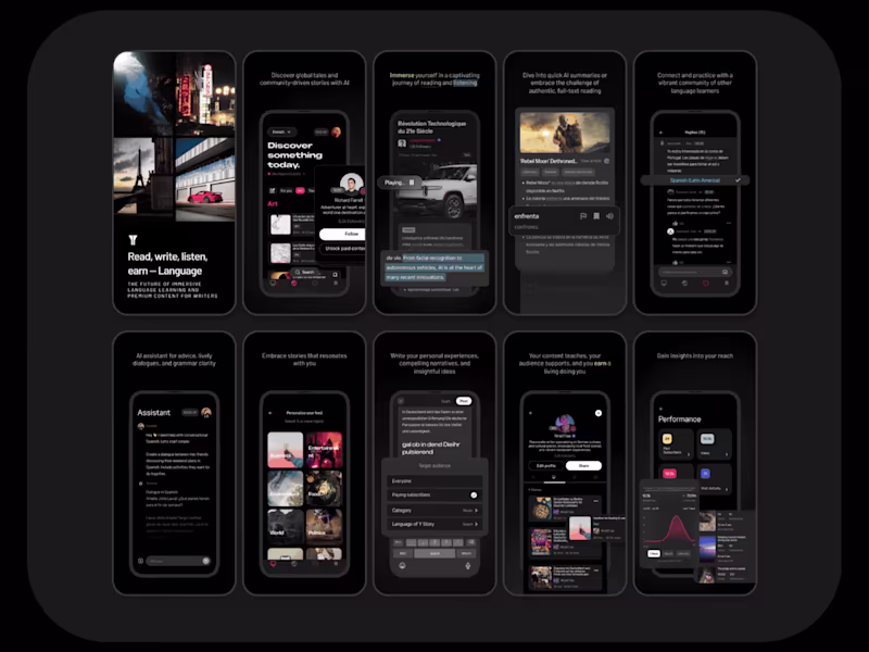 Cover image for YGlot.app Pitch Deck and App Visual Identity