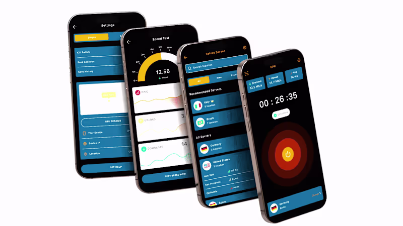 Cover image for VPN Mobile App UI/UX Design – Secure, Modern & User-Friendly