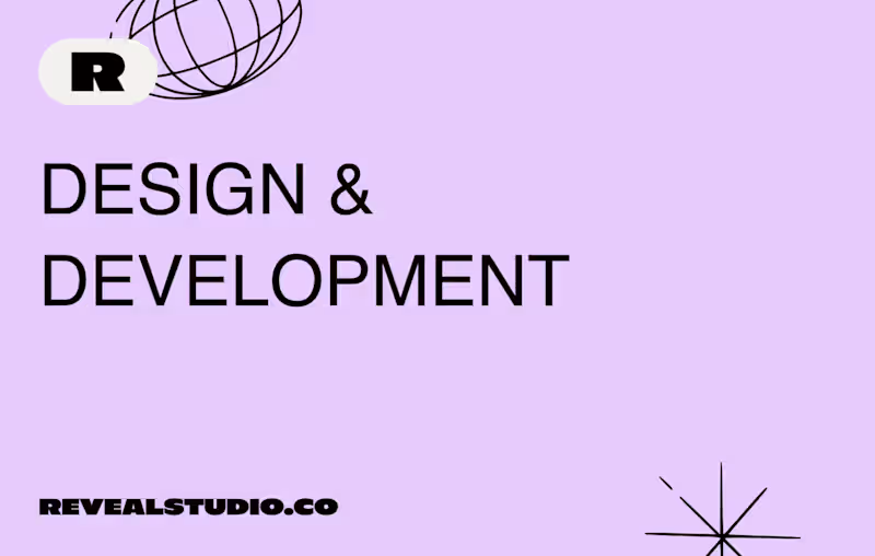 Cover image for Branding, design and Webflow development of Reveal Studio site