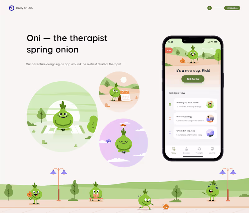 Cover image for Oni — the therapist spring onion case study