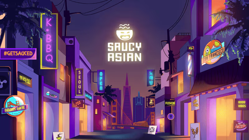 Cover image for Saucy Asian | Web Banner & WallArt Design