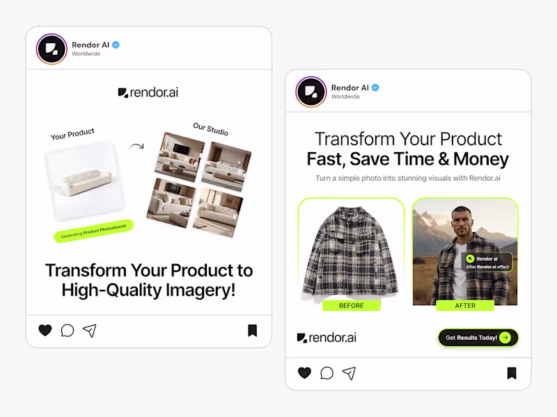 Cover image for Rendor AI - Static Ads Design 