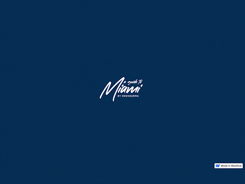 Cover image for A Guide to Miami Website | Adobe MAX