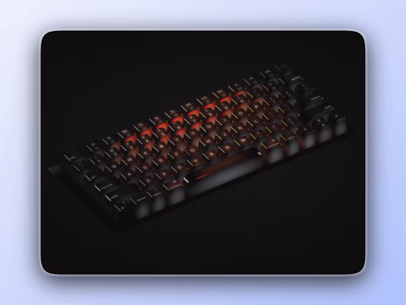 Cover image for Apple-Inspired Mechanical Keyboard Design in Spline