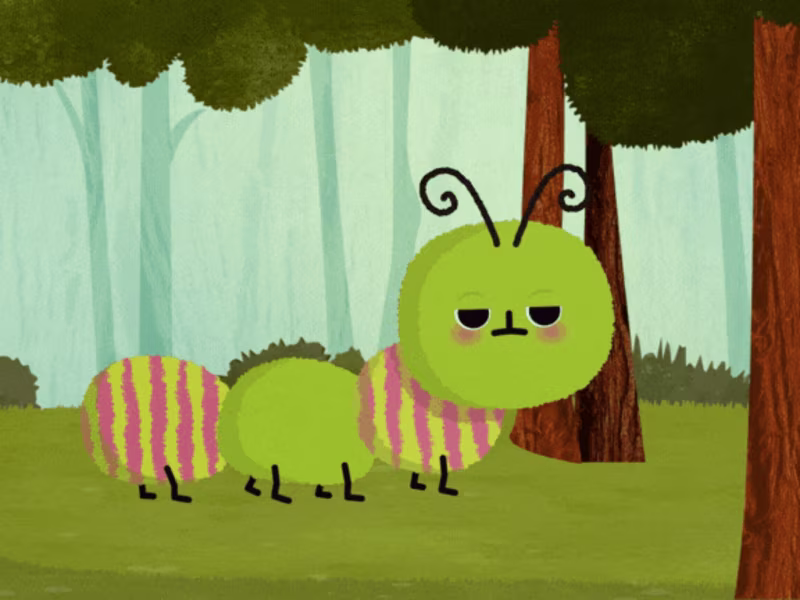 Cover image for Animation · Lara, the Caterpillar and the Bedtime