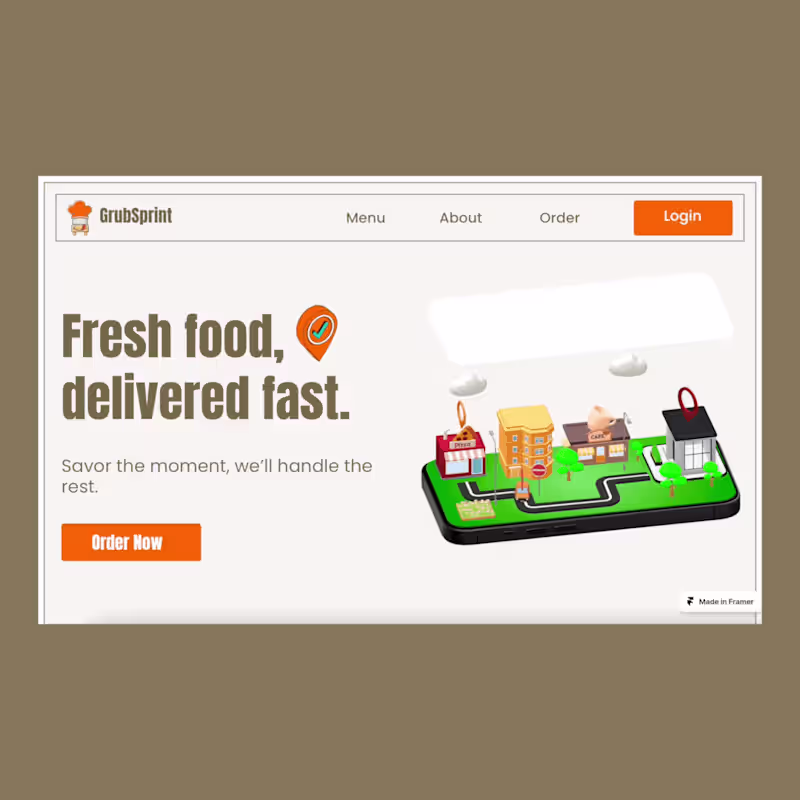 Cover image for Personal Project -Delivery Website 