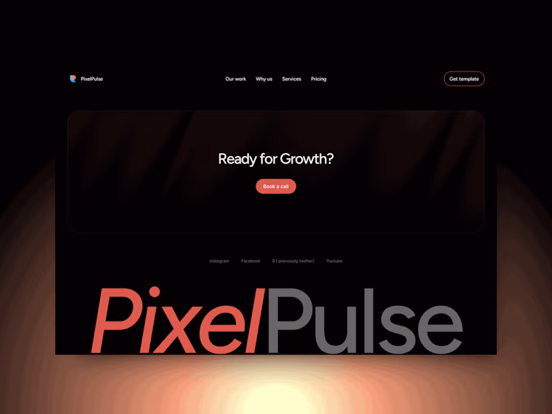 Cover image for PixelPulse - Framer Design Agency Landing Page