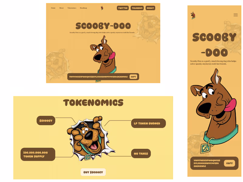 Cover image for Project title:
Scooby-Doo Meme Coin: Animated
