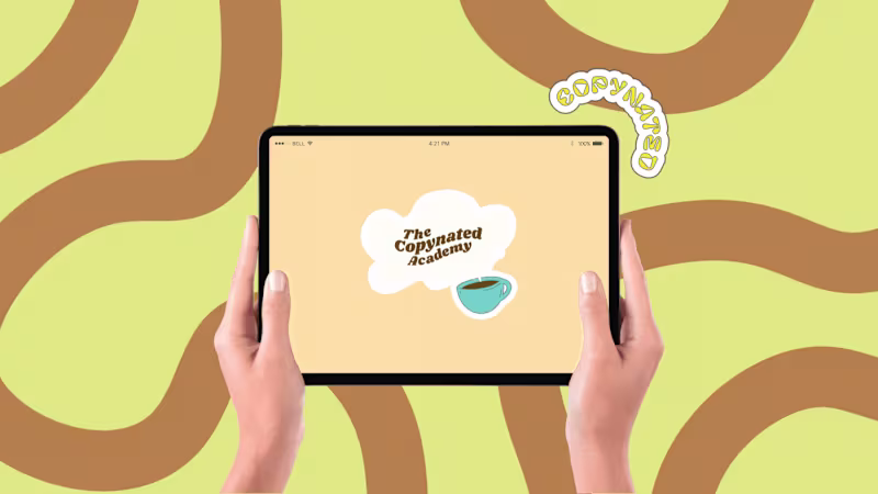 Cover image for ☕ Visual Identity & SocMed Post - The Copynated Academy