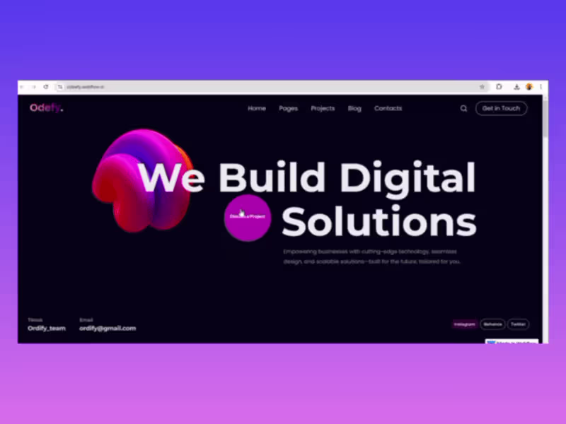 Cover image for Odefy Web design and development agency 