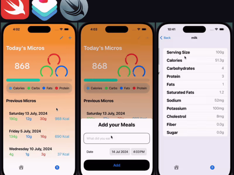 Cover image for ♥️ HealthSync Food and Health Tracking Application