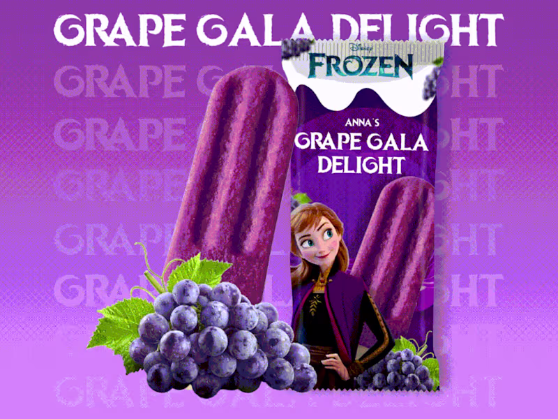 Cover image for Frozen As Ice Cream - Package Design
