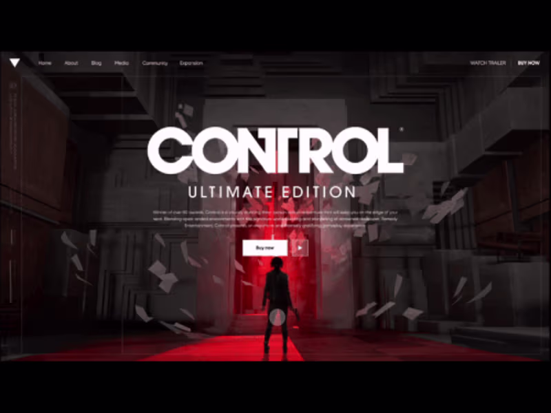 Cover image for Control /// Website Reinvention
