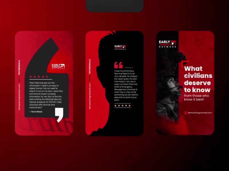 Cover image for Early Warning Network - Social Media Ads