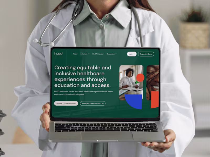 Cover image for Hued | Healthtech Identity + Web Design