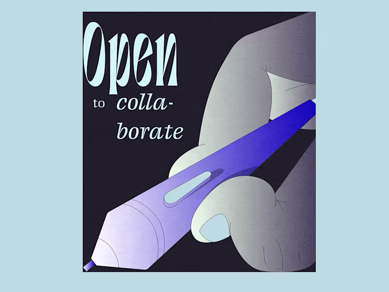 Cover image for Open to collaborate - Animated Illustration