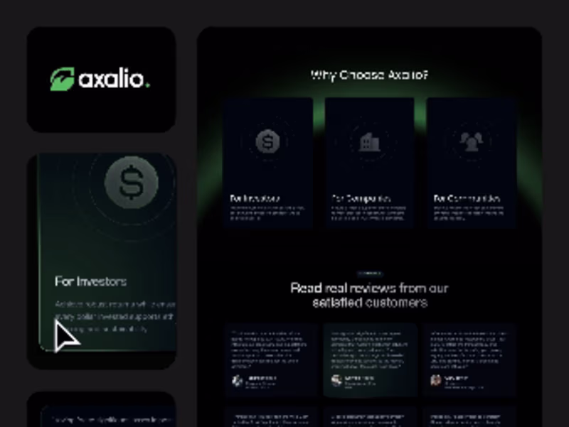 Cover image for Axalio - Website (No-Code Development)