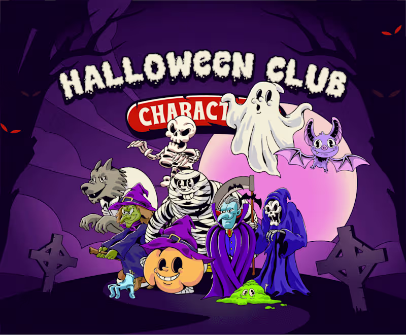 Cover image for Halloween Club Characters