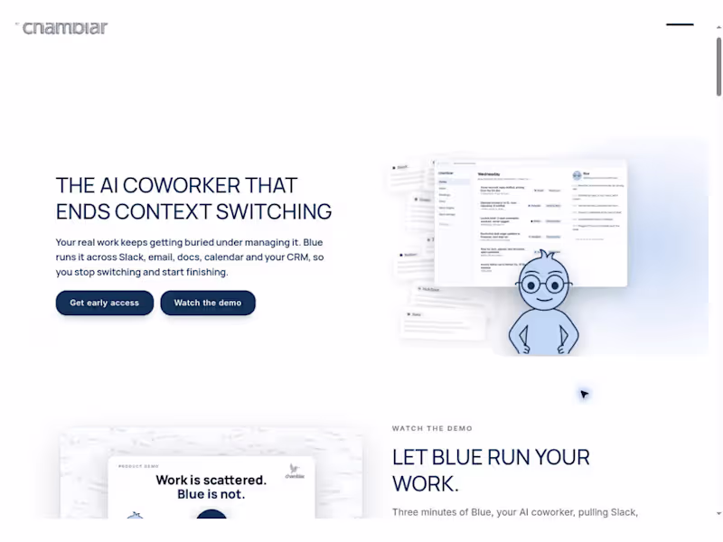 Cover image for Chambiar.ai | B2B AI SaaS Website