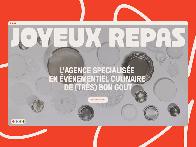 Cover image for Joyeux Repas - Webdesign & Webflow Development