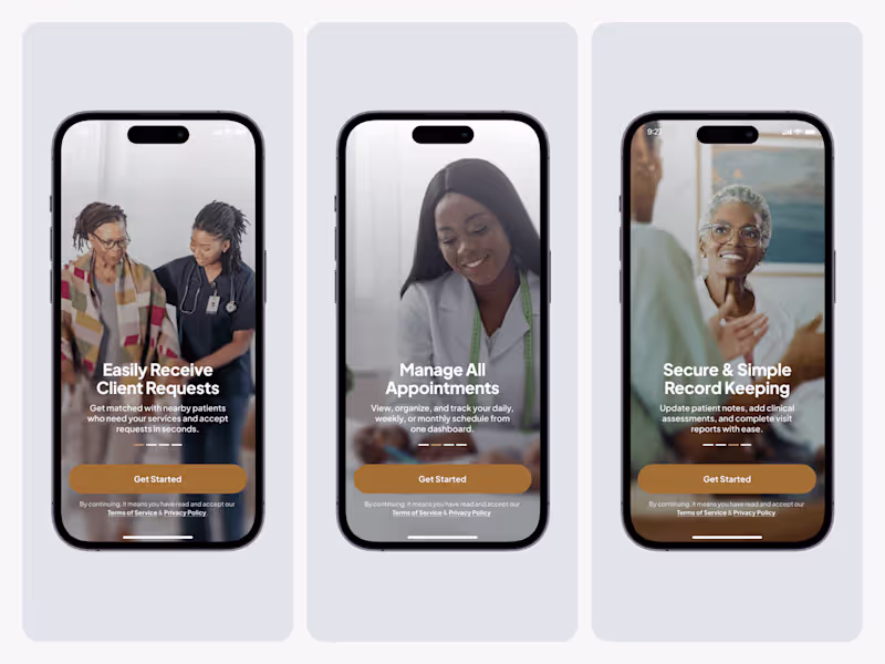 Cover image for TriageHome - Practitioner App Design