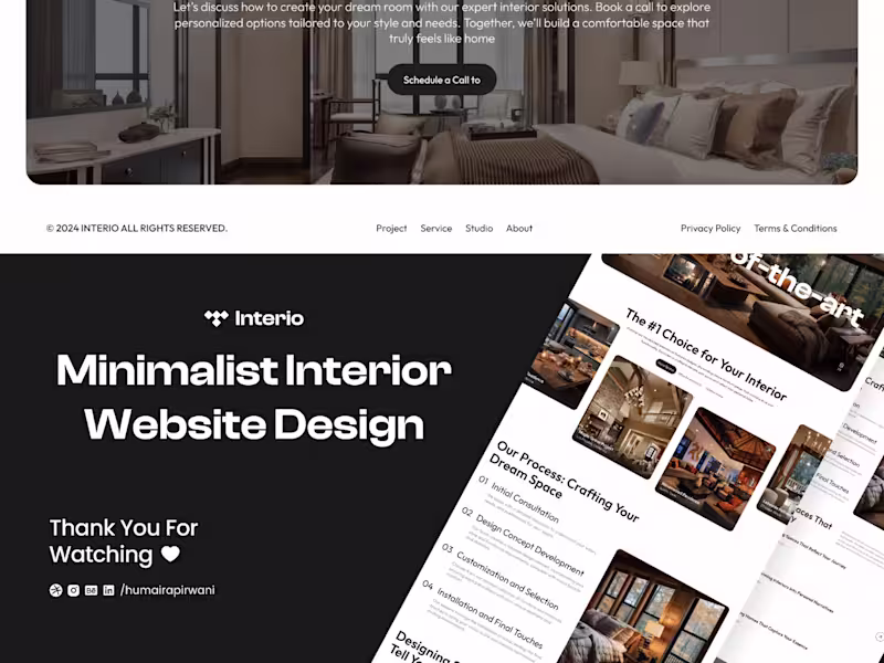 Cover image for Interior Design Agency Website