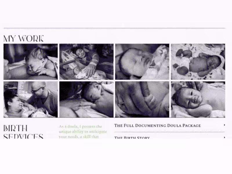 Cover image for Brand and Web Design Documenting Doula