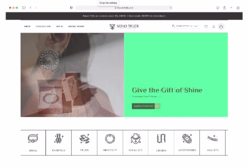 Cover image for A jewelry brand e-commerce platform design