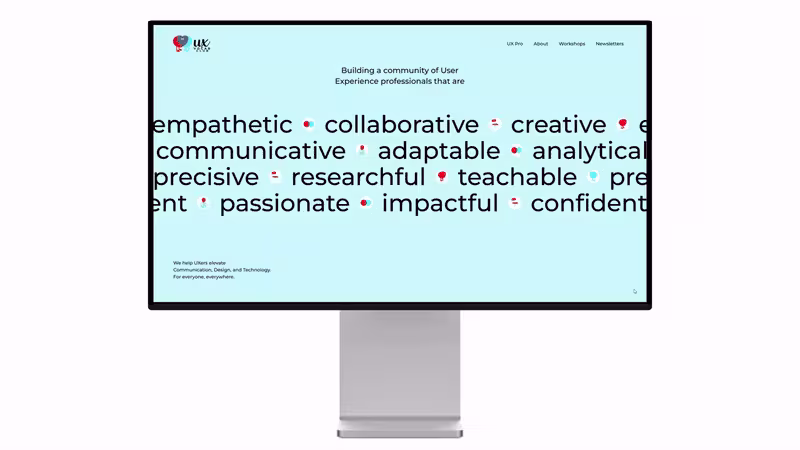 Cover image for Brand & Web design for a UX community