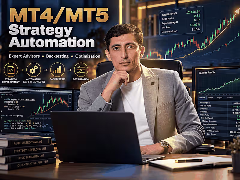 Cover image for MT4/MT5 Expert Advisor Development & Strategy Automation