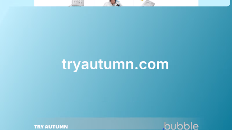 Cover image for TryAutumn: Bubble.io Development for AI CRM & E-commerce