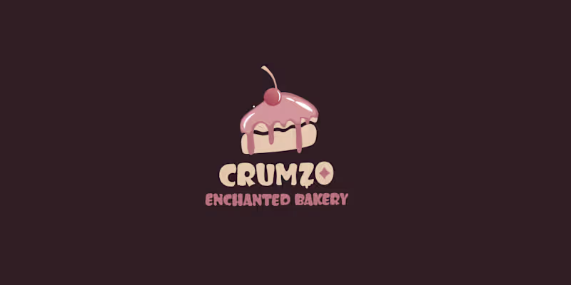 Cover image for  🍰Сartoon logo and Branding for Bakery "CRUMZO"