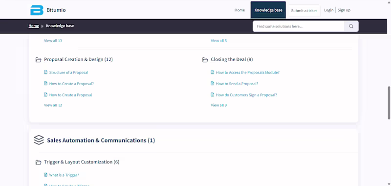 Cover image for Bitumio Knowledge Base Overhaul