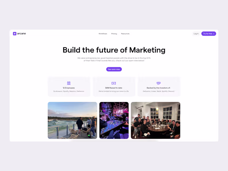 Cover image for Arcane: Website Design & Framer Development 2024