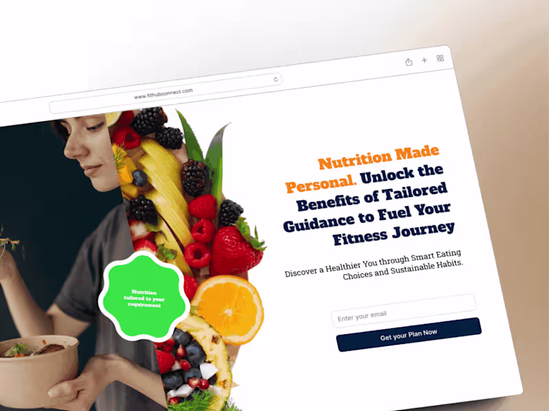 Cover image for FithubConnect Website Design (Figma)