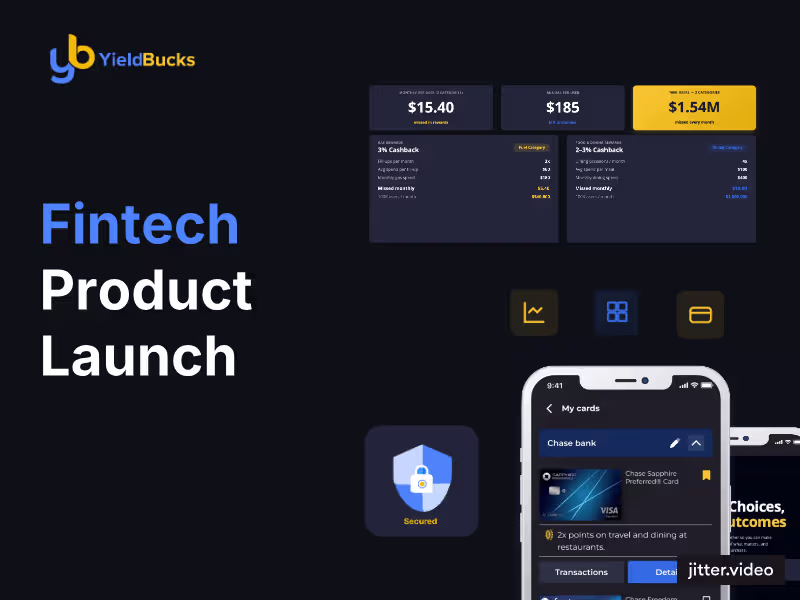 Cover image for Fintech Product Launch Pitch Deck & Dashboard System