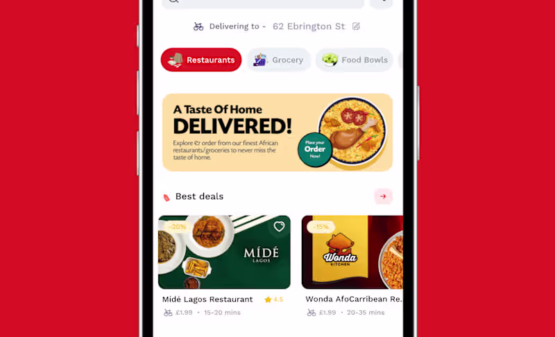 Cover image for FindChow - Food delivery app