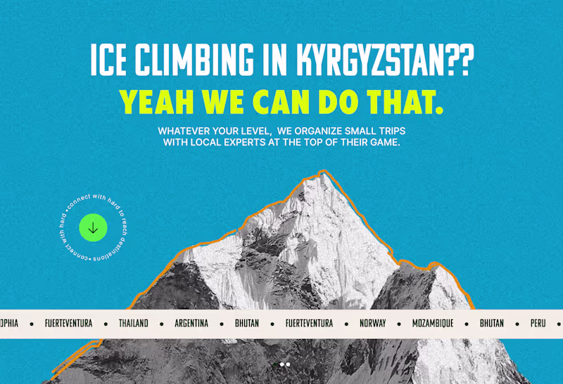 Cover image for Adventure Agency Brand Identity and Landing Page Design
