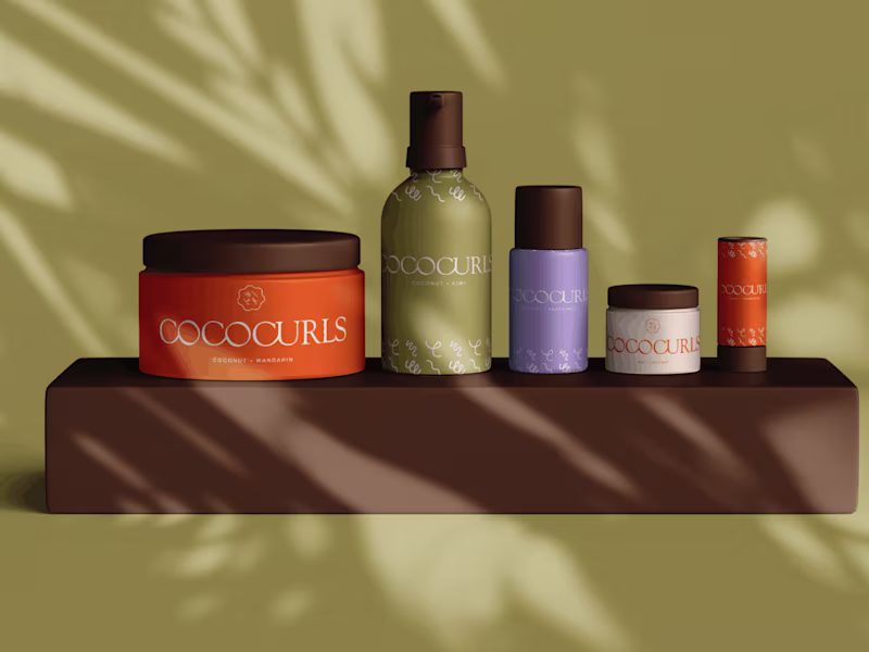 Cover image for Cococurls - haircare branding