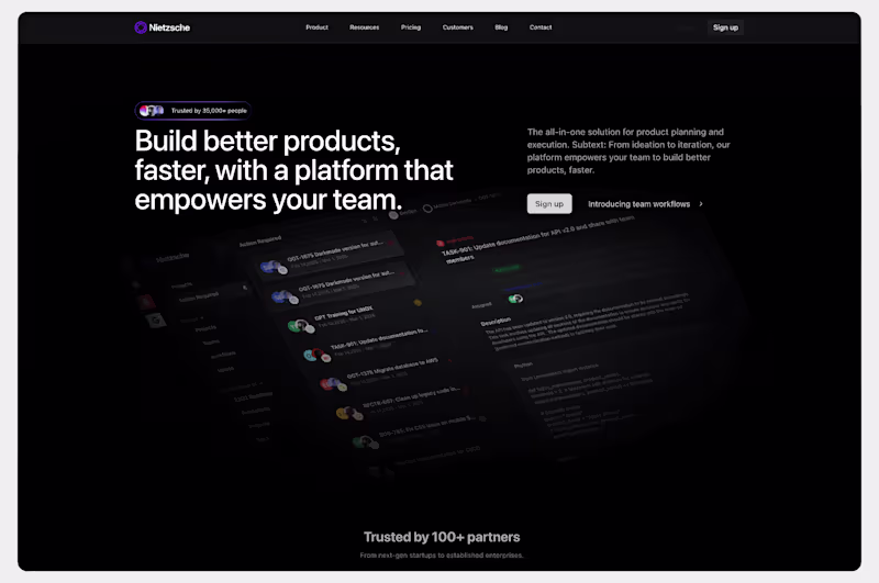 Cover image for SaaS landing page built with Radix UI, Framer &Figma