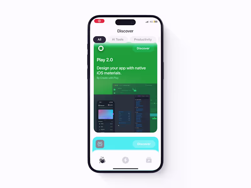 Cover image for Pocket iOS - Discover tools prototype