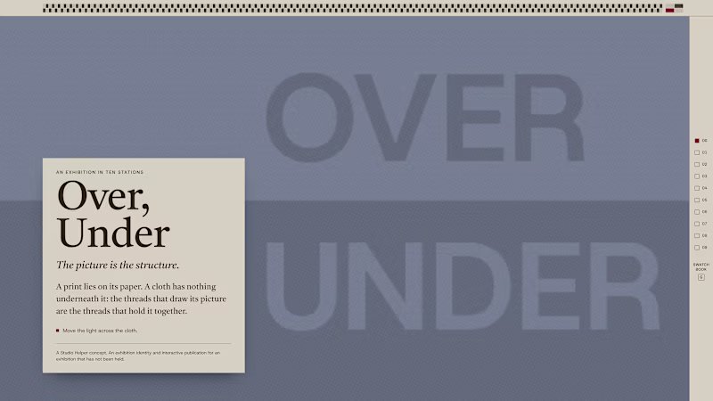 Cover image for Over, Under: WebGL2 Weave Engine and Cloth Simulation