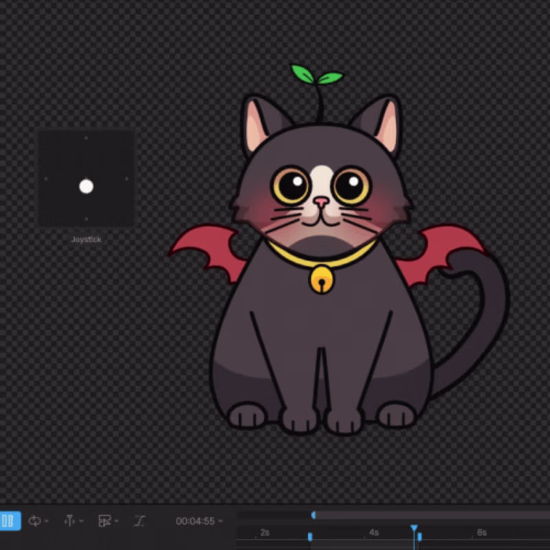 Cover image for Interactive RIVE Cat Animation