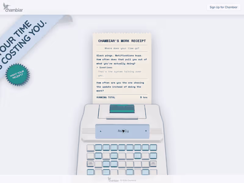 Cover image for Work Receipt | Interactive Work-Time Audit