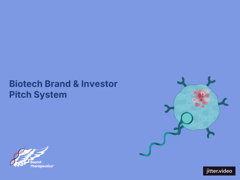 Cover image for Biotech Brand & Investor Pitch System