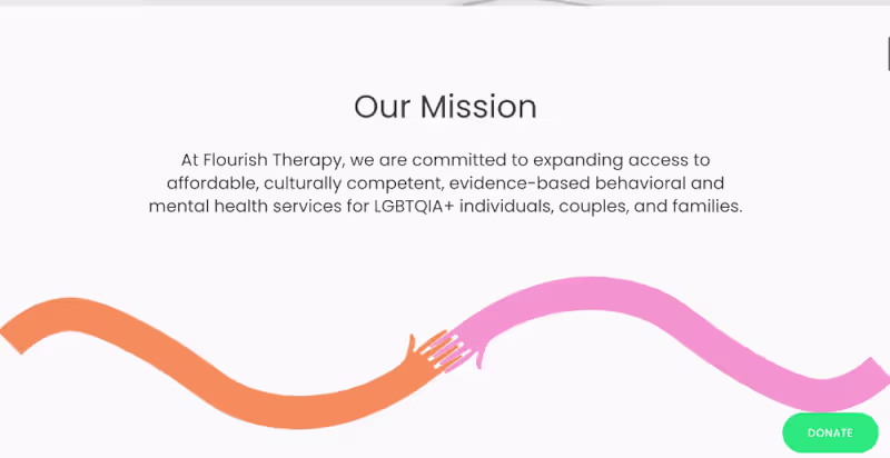 Cover image for Flourish Therapy Inc. | Web Design & Brand Identity Refresh 🌈