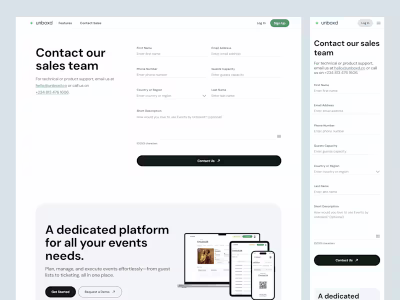 Cover image for Unboxd.co - Full Website Design