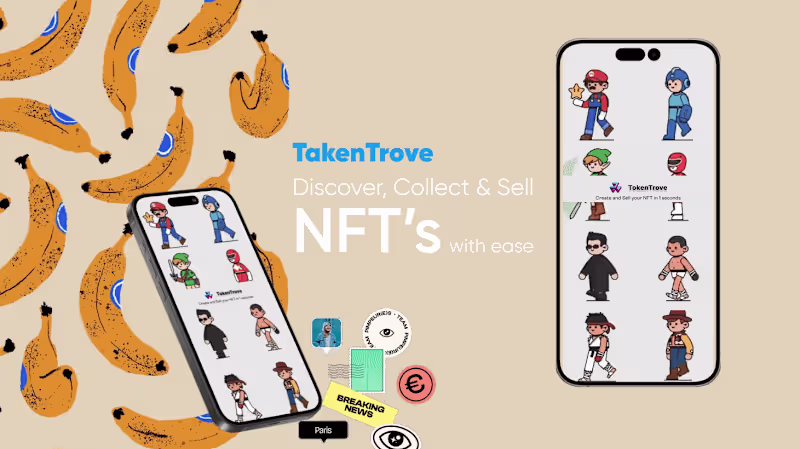 Cover image for TakenTrove- Mobile App | NFT & Web3 Marketplace